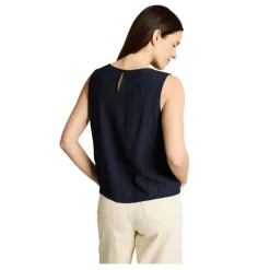 Camisetas sin mangas Tom tailor Blouse Top Crinkled