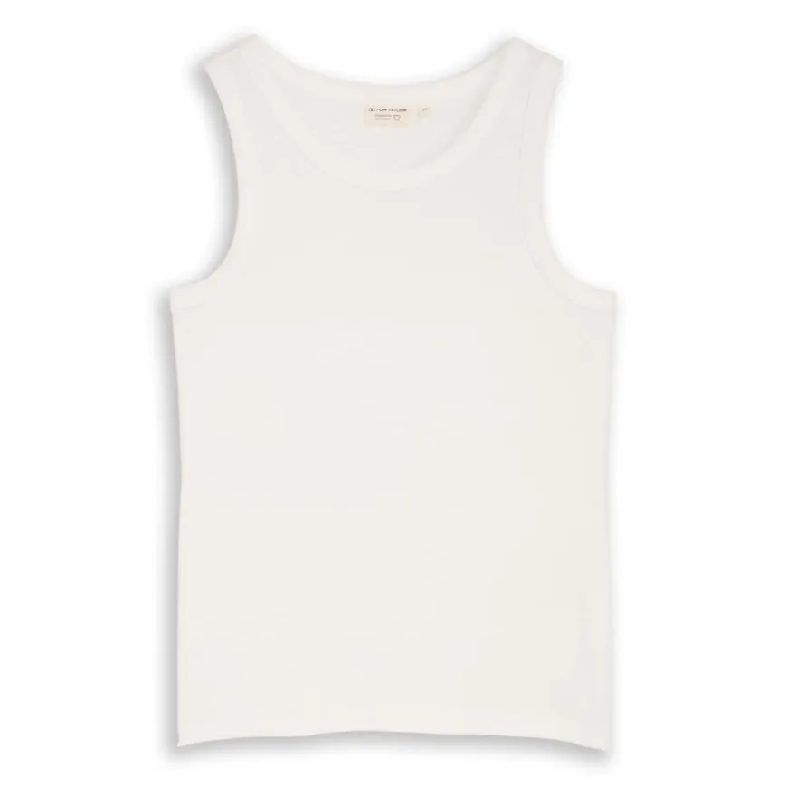 Camisetas sin mangas Tom tailor T-Shirt Rib Top