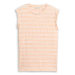 Camisetas sin mangas Tom tailor Striped Rib Top