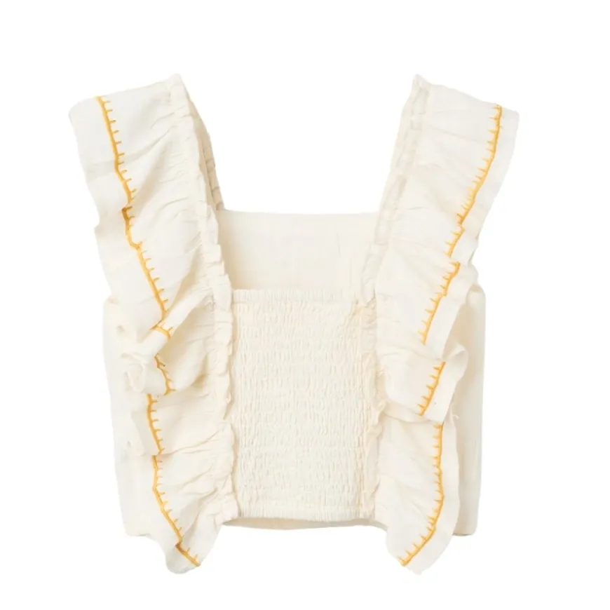 Camisetas sin mangas Zippy SS TOP LINEN COTTON