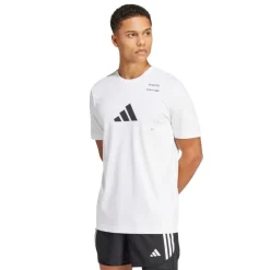 Camisetas manga corta Adidas M Ath Cat G T White