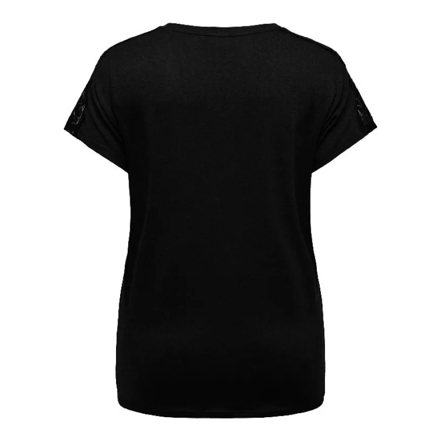 Camisetas manga corta Carmakoma Carjinny S S V-Neck Lace Top Jrs