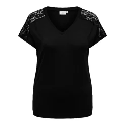 Camisetas manga corta Carmakoma Carjinny S S V-Neck Lace Top Jrs