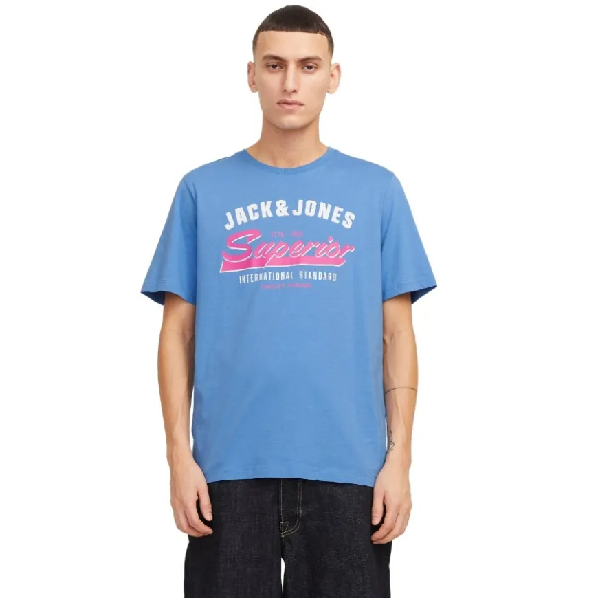 Camisetas manga corta Jack & jones Promotees Jjelogo Tee Ss O-Neck 2 Col Ss25 Sn