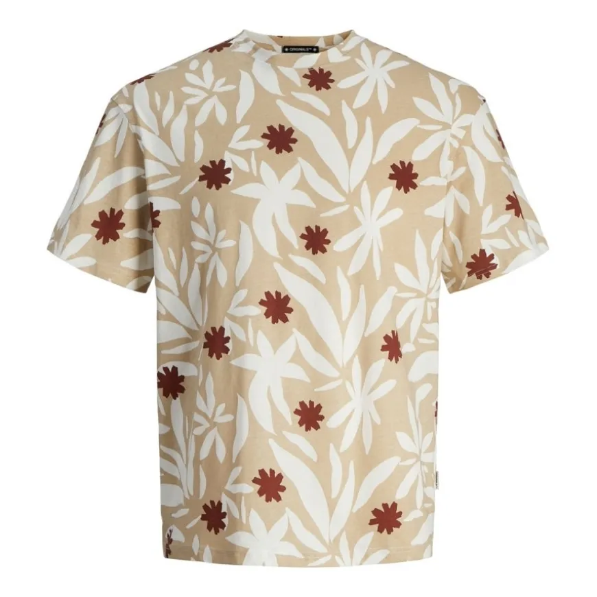 Camisetas manga corta Jack & jones plus Jormarbella Aop Tee Ss Crew Neck Pls