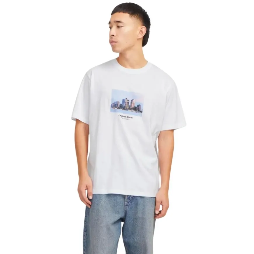 Camisetas manga corta Jack & jones Jorvesterbro Picture Tee Ss Crew Neck Sn