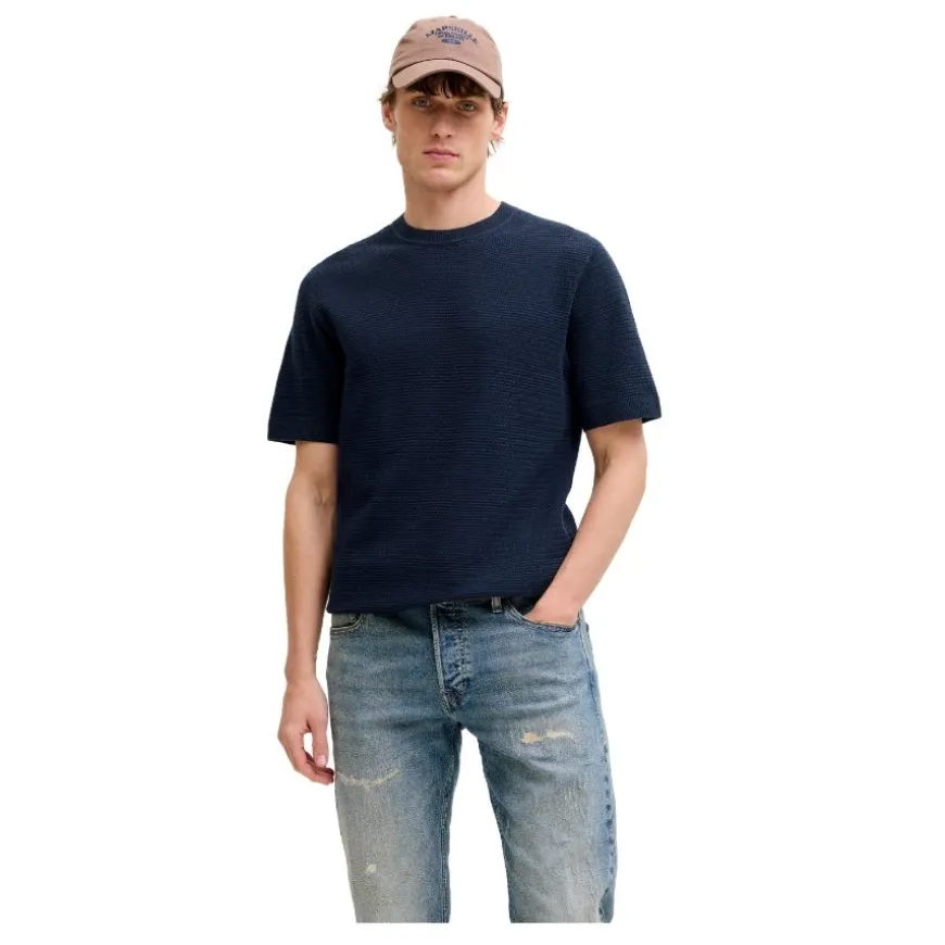 Camisetas manga corta Jack & jones Jprbluriley Knit Crew Neck Ss Sn