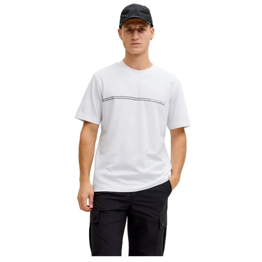 Camisetas manga corta Jack & jones Jcofusion Chest Brand Tee Ss Crew Sn