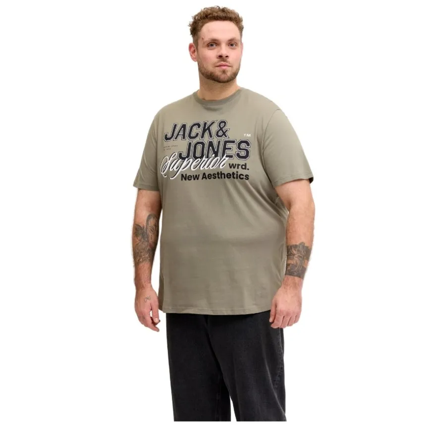 Camisetas manga corta Jack & jones plus Jjelogo Tee Ss O-Neck 2 Col Ss26 Sn Pls