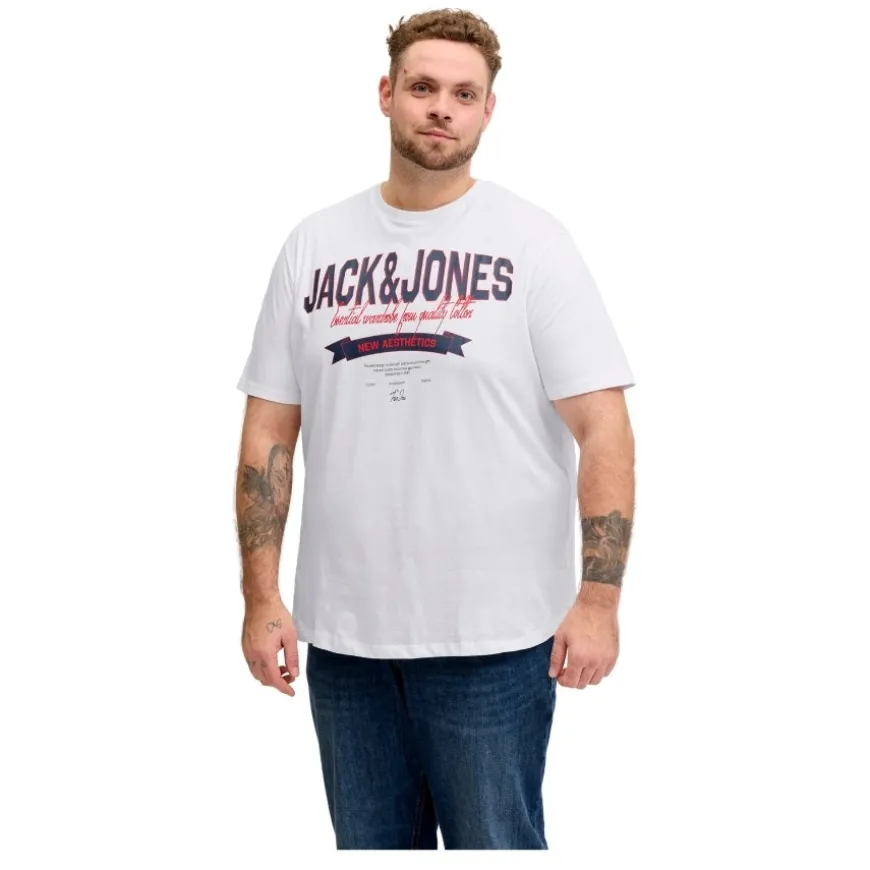 Camisetas manga corta Jack & jones plus Jjelogo Tee Ss O-Neck 2 Col Ss26 Sn Pls