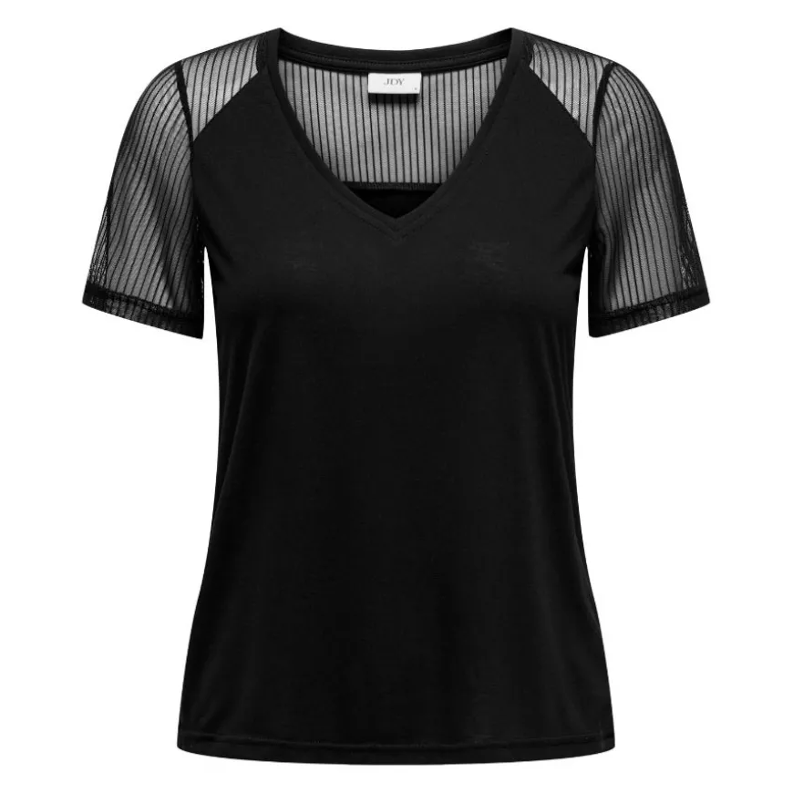 Camisetas manga corta Jdy Jdystinne S S Stripe Mesh Top Jrs