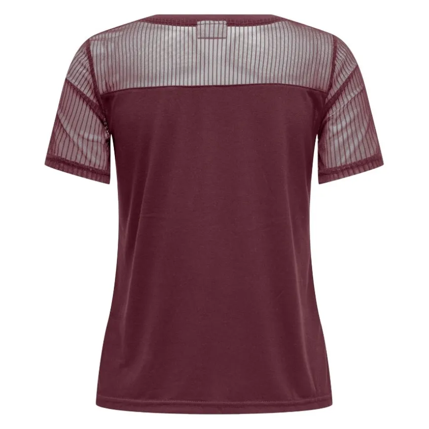 Camisetas manga corta Jdy Jdystinne S S Stripe Mesh Top Jrs