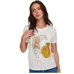 Camisetas manga corta Jdy Jdymichigan Life S S Print Top Jrs