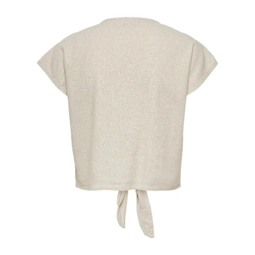 Camisetas manga corta Jdy Jdysay S S Linen Knot Shirt Wvn
