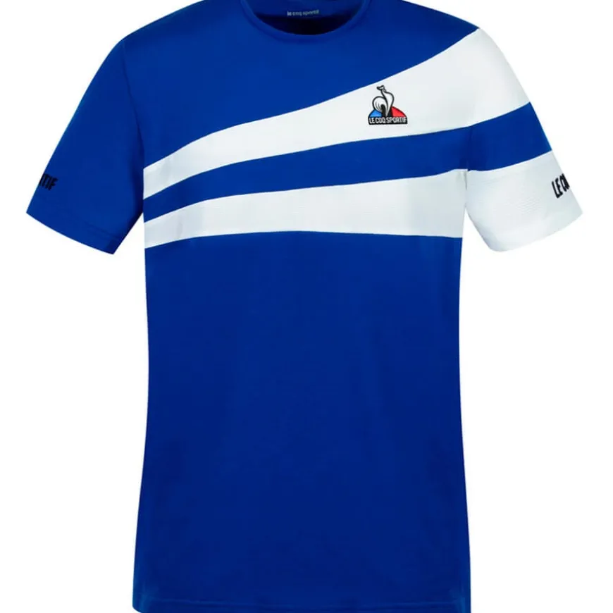 Camisetas manga corta Le coq sportif Tennis Tee Ss 21 N°1 M Bleu Electro