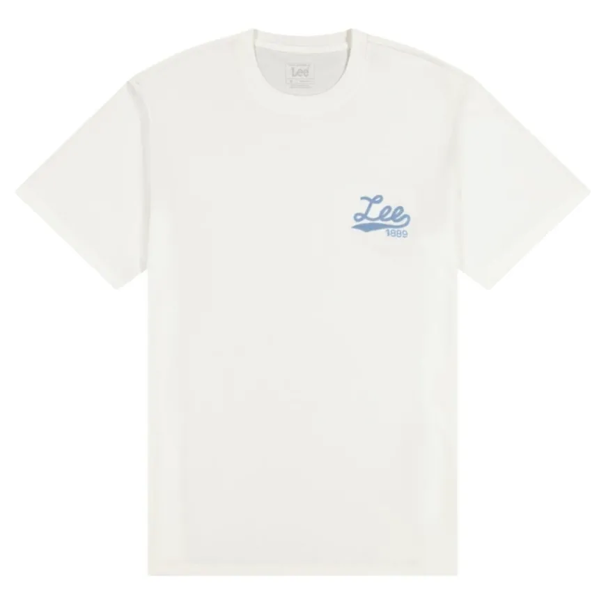 Camisetas manga corta Lee LEE STITCH TEE BRIGHT WHITE