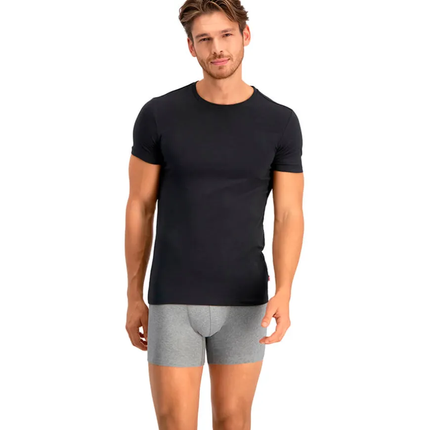 Camisetas manga corta Levis Levis Men Solid Crew 2P