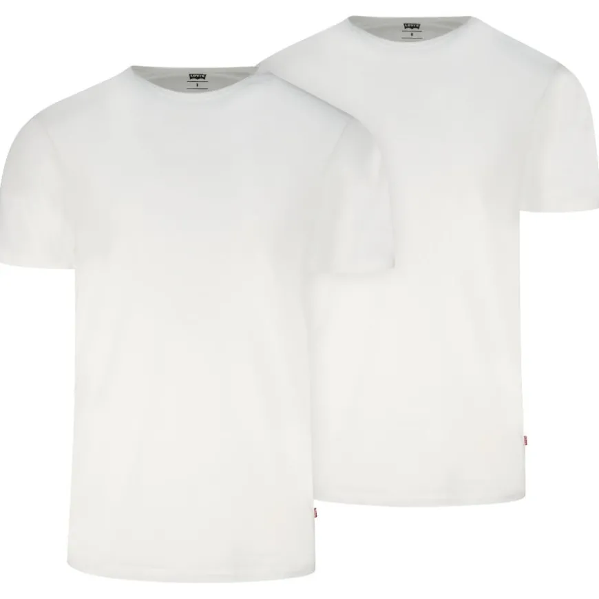 Camisetas manga corta Levis Levis Men Solid Crew 2P
