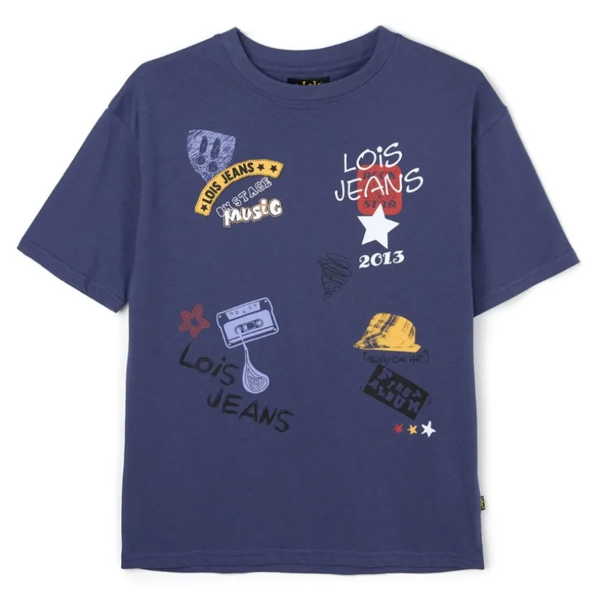 Camisetas manga corta Lois 52438 107 MARINO