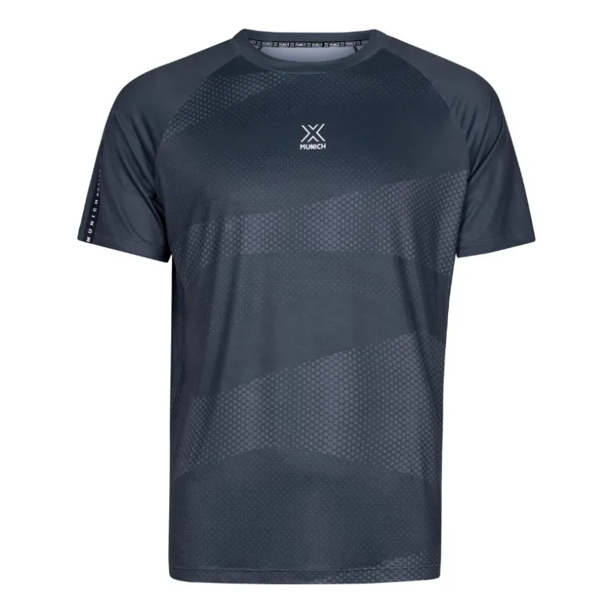 Camisetas manga corta Munich Padel T-Shirt Smash Black