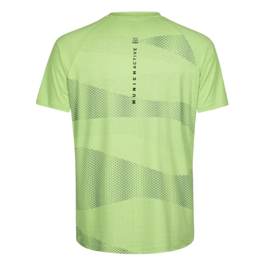 Camisetas manga corta Munich Padel T-Shirt Smash Lime