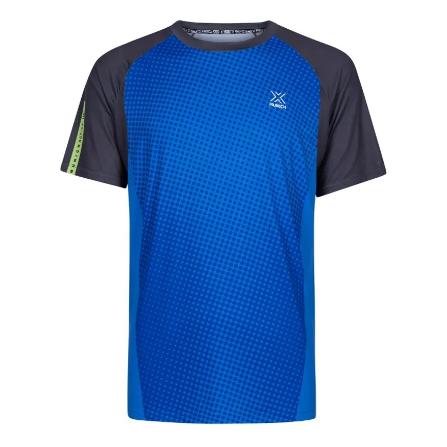 Camisetas manga corta Munich Padel T-Shirt Serve Blue