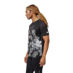 Camisetas manga corta New balance London Edition Printed Impact Run Short Sleeve