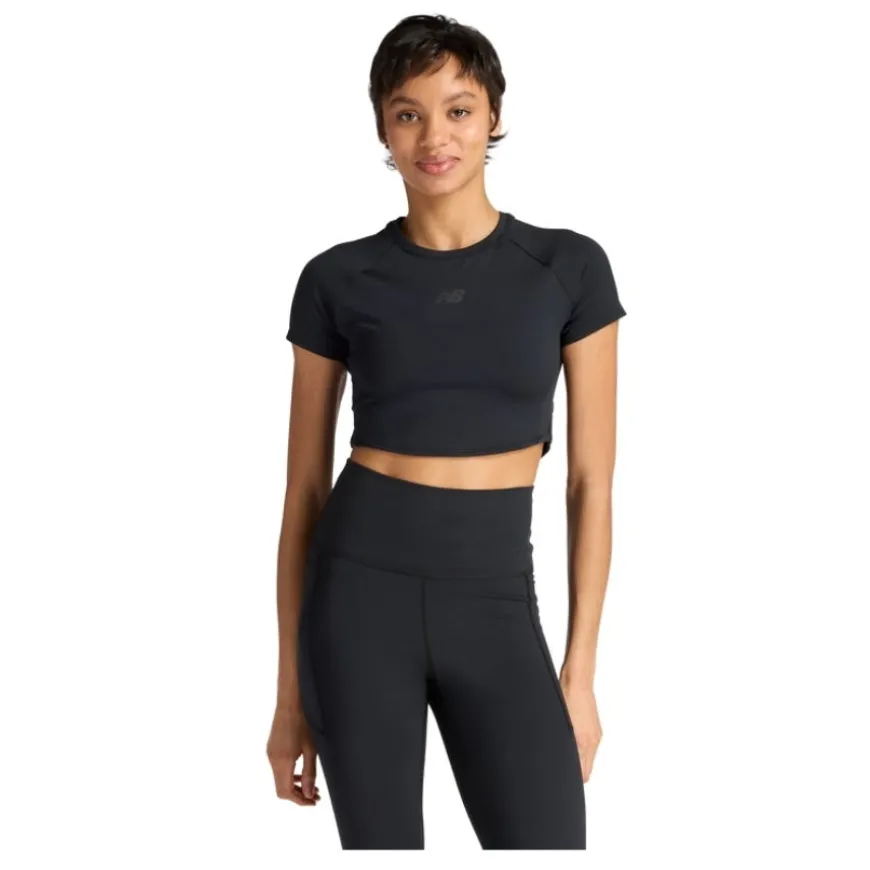 Camisetas manga corta New balance Fast Days Fitted Crop T-Shirt