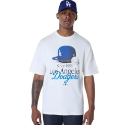 Camisetas manga corta New era Mlb Script Graphic Teelos Angeles Dodgers Ofw