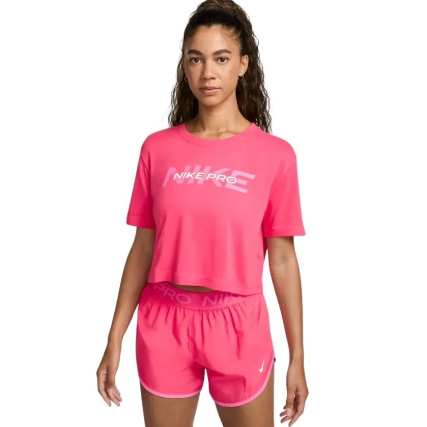 Camisetas manga corta Nike W NK PRO SS CRP TEE FA24