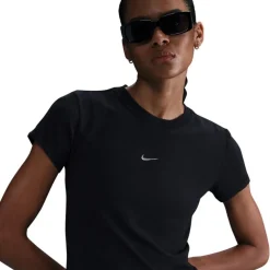 Camisetas manga corta Nike W Nsw Chll Knt Md Crp Gls Emea