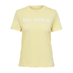 Camisetas manga corta Only D22E Onlpolly Reg S S Text Top Box Cs Jrs