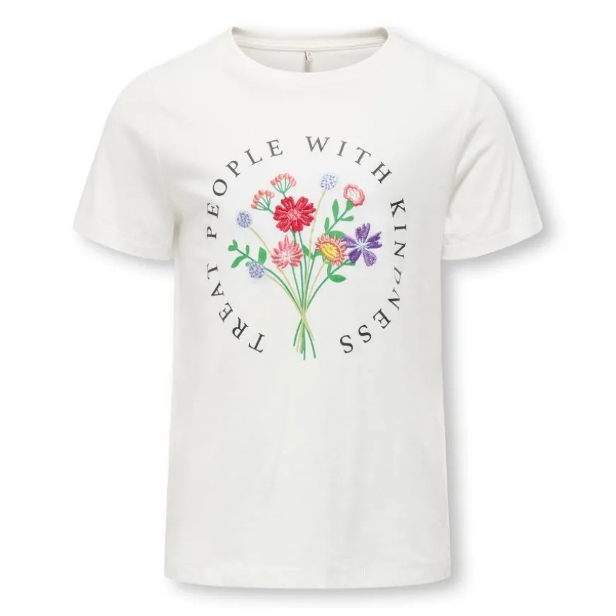 Camisetas manga corta Only kids Kogemma Life Reg S S Flower Top Jrs Noos