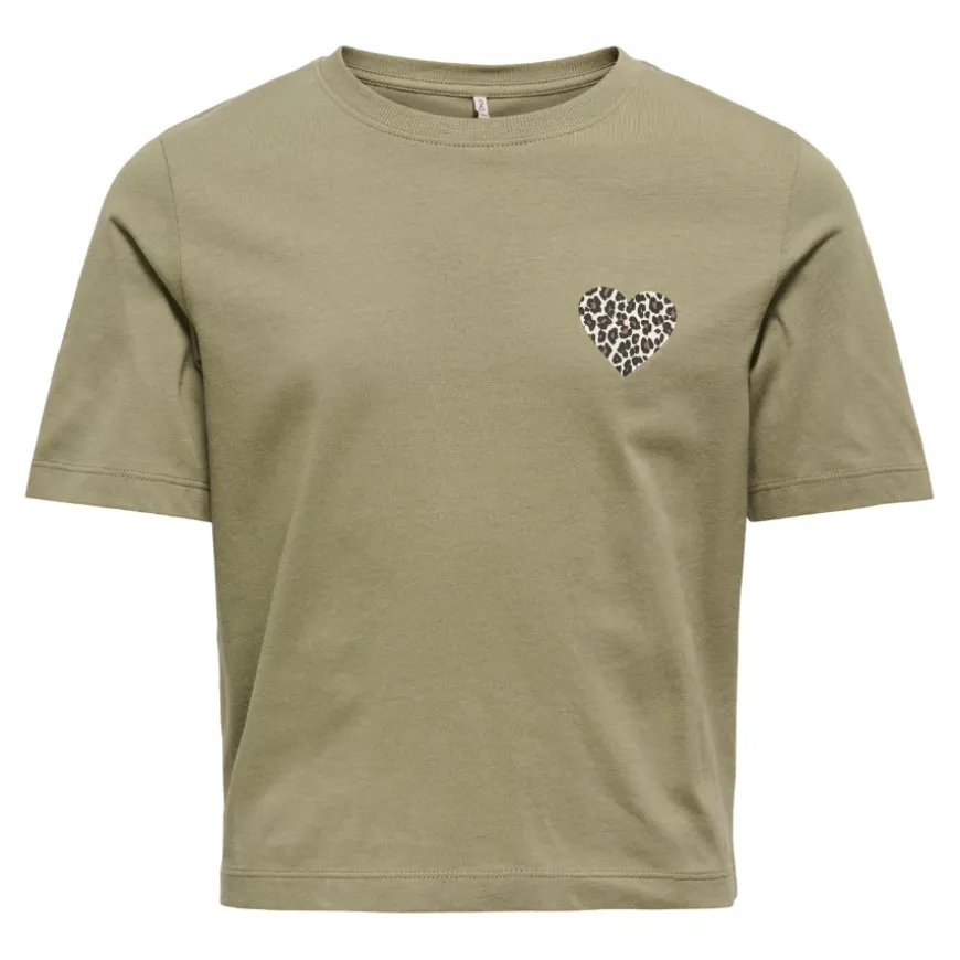 Camisetas manga corta Only kids Kogrex Leo Heart S S Top Jrs Noos