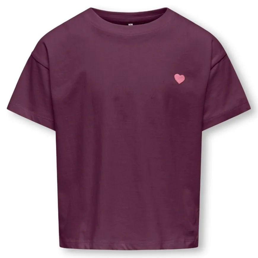 Camisetas manga corta Only kids Kogmaiken Life Cropheart Ss Top Jrs Noos TT