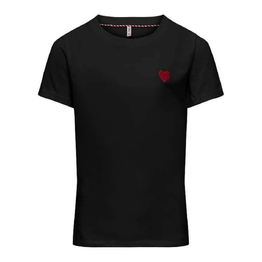 Camisetas manga corta Only kids Kogmaria S S Heart Top Jrs