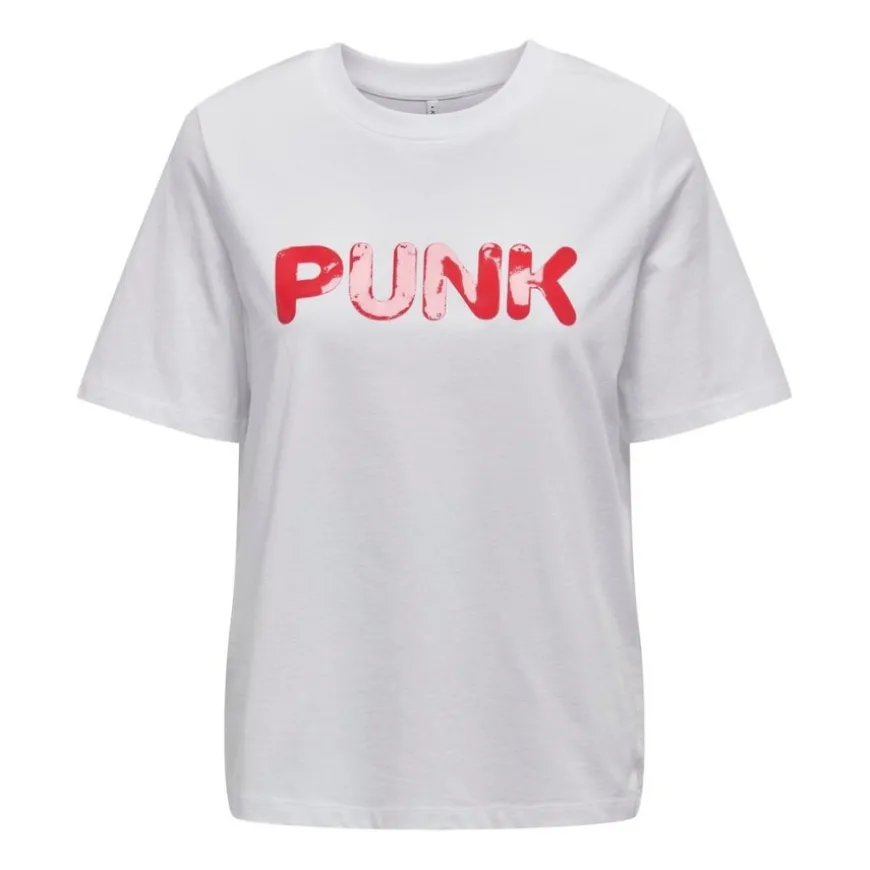Camisetas manga corta Only Onlcelia Boxy S S Word Top Box Jrs