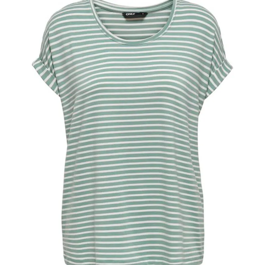 Camisetas manga corta Only Onlmoster Stripe S S O-Neck Top Jrs Noos