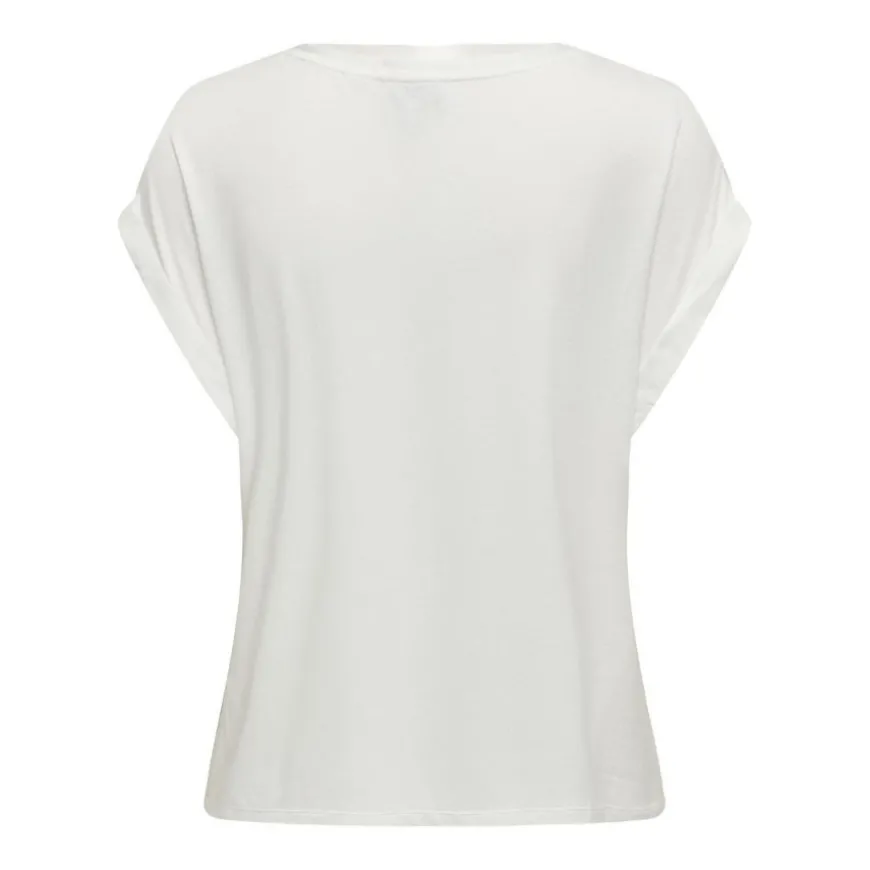 Camisetas manga corta Only Onllieke S S Satin Mix Top Wvn Noos