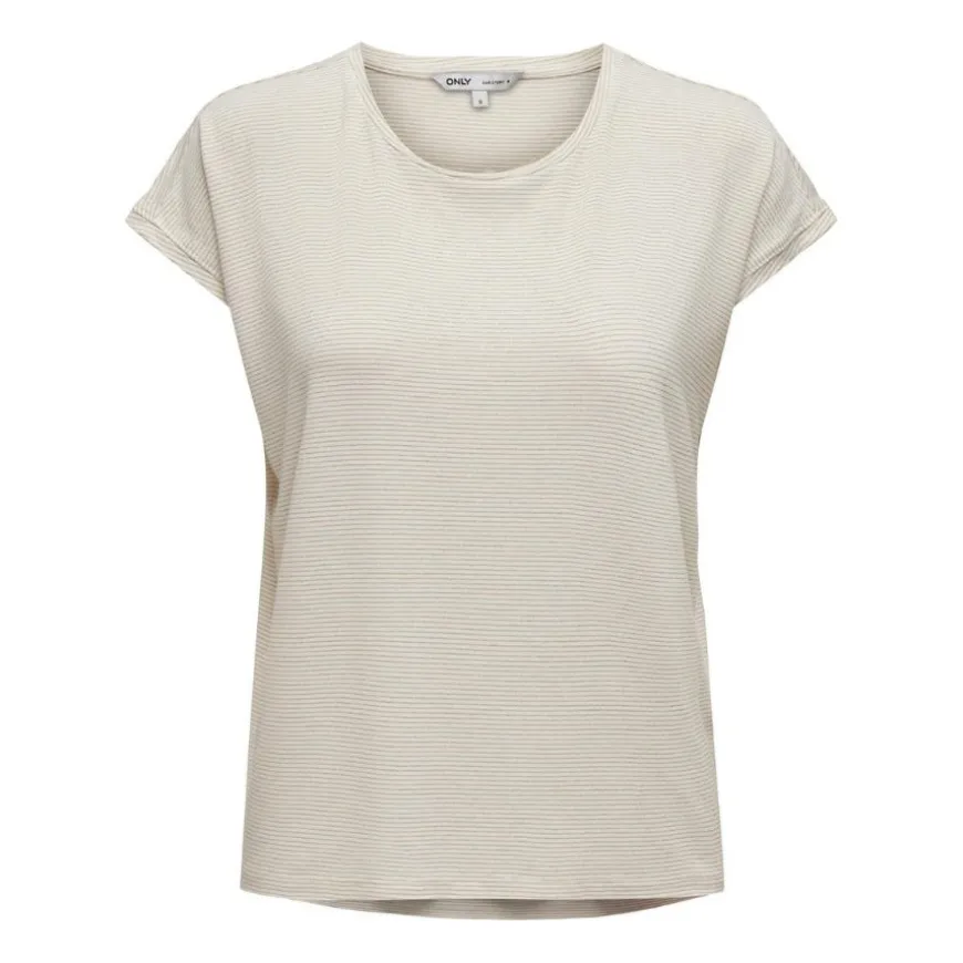 Camisetas manga corta Only Onlclaudia S S Glitter Stripe Top Jrs