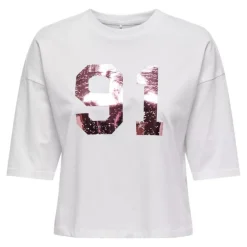 Camisetas manga corta Only Onlfoline Life S S Foil Top Box Jrs
