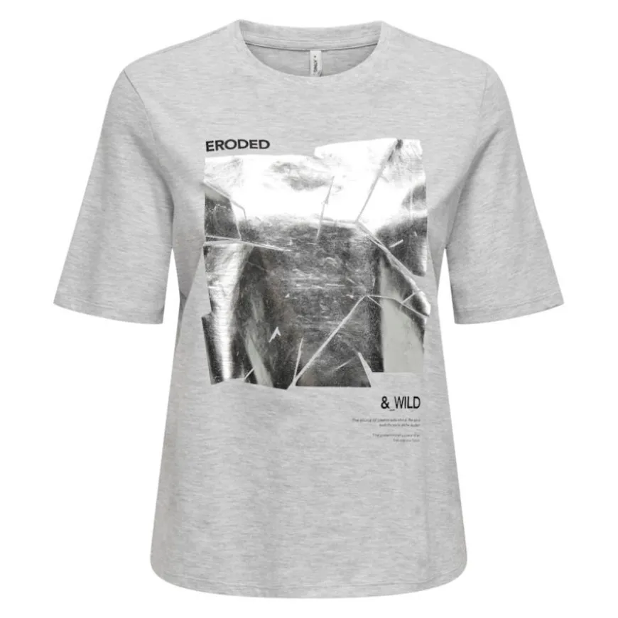 Camisetas manga corta Only Onlfiola S S Foil Top Box Jrs