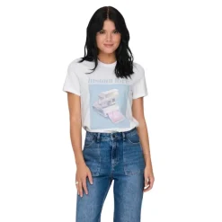 Camisetas manga corta Only Onlkita Life Reg S S Stones Top Box