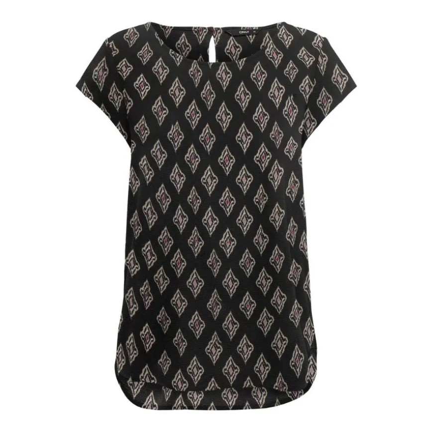 Camisetas manga corta Only Onlnova Life Vis S S Top Aop
