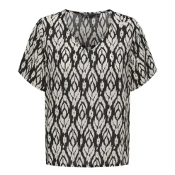 Camisetas manga corta Only Onlsusan S S V-Neck Top Wvn Noos