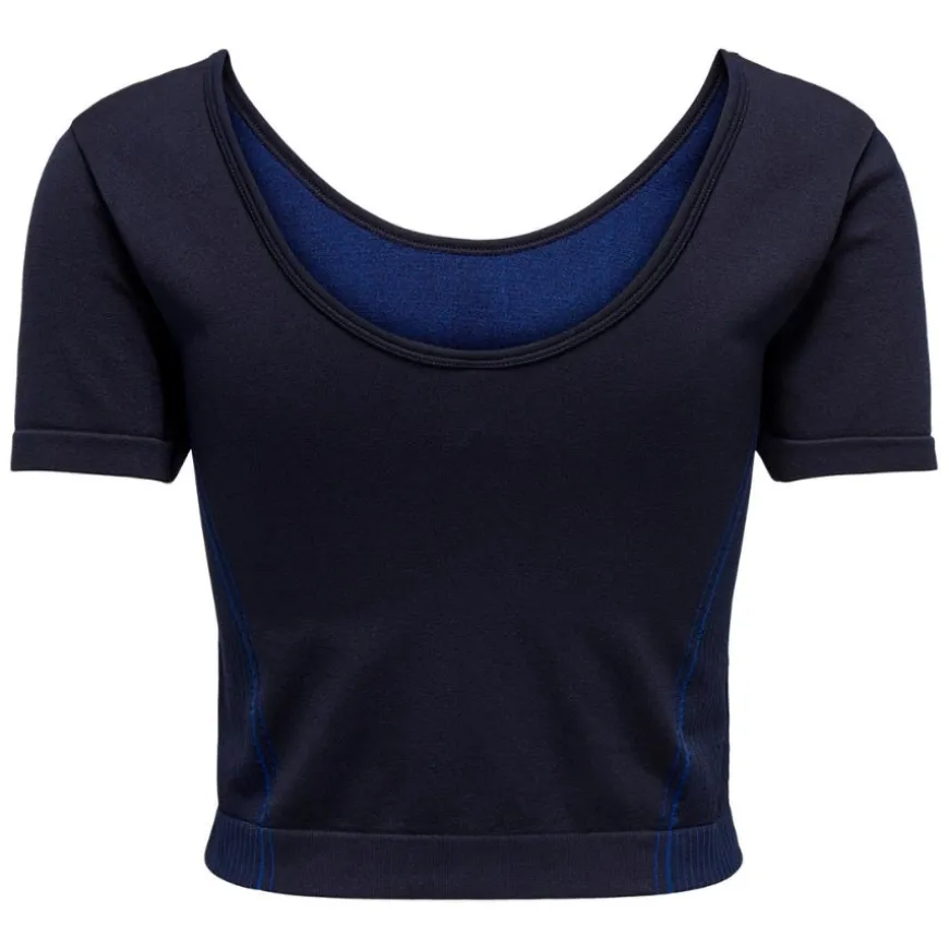 Camisetas manga corta Only play Onpkay Ss Crop Seam Top