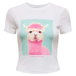 Camisetas manga corta Only Promotees Onlpenny S S Animal Top Box Jrs