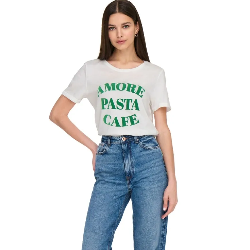 Camisetas manga corta Only Promotees Onllacy Life S S Amore Top Es Jrs