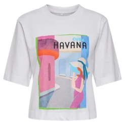 Camisetas manga corta Only Promotees Onlvega Life S S Vibe Top Box Pri Jrs