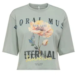 Camisetas manga corta Only Promotees Onllucy Life S S Flowers Top Box Jrs